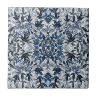 Leaves Sacred Bamboo 2 Kaleidoscope Tile