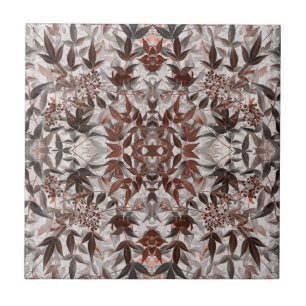 Leaves Sacred Bamboo 2 Kaleidoscope Tile