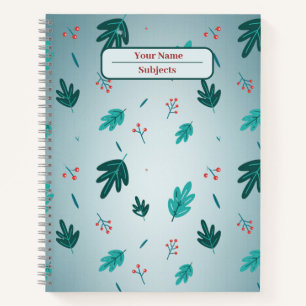 Leaves seamless pattern Notebook