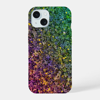 Leaves Textured Colourful iPhone Case
