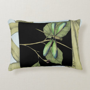 Leaves with Dragonfly Inset by Jennifer Goldberger Decorative Cushion