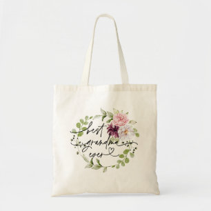 Leaves Wreath Best Grandma Ever Tote Bag
