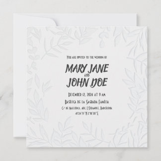 Leavespress Wedding Invitation