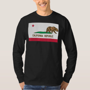 Leaving California Flag Bear Left T-Shirt