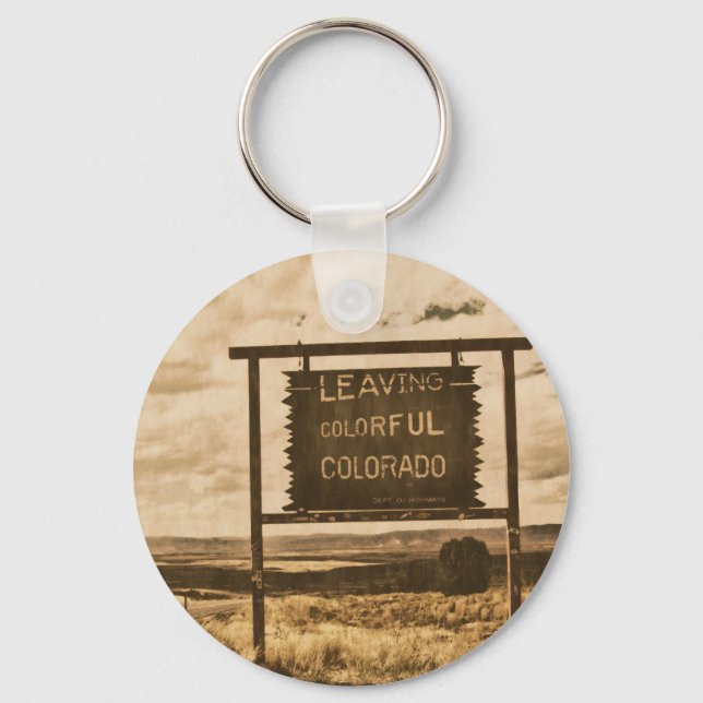 leaving colourful colorado key ring (Front)
