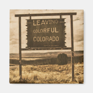 leaving colourful colorado magnet