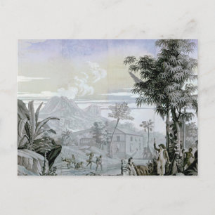 Leaving for a Walk, illustration Postcard