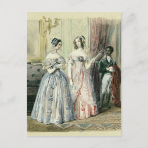 Leaving for the Ball, 1830-48 Postcard