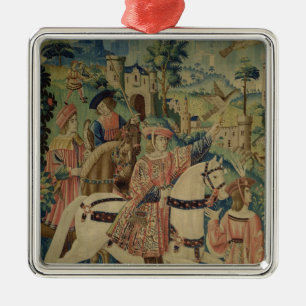 Leaving for the Hunt Metal Tree Decoration