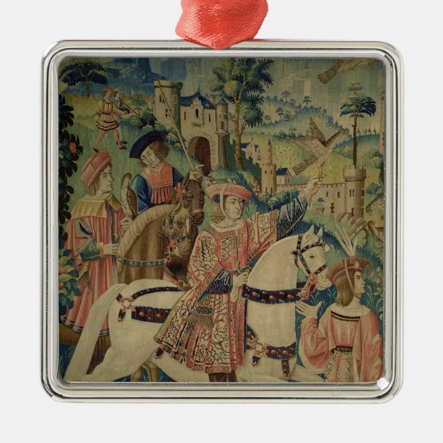 Leaving for the Hunt Metal Tree Decoration (Front)