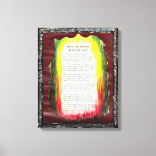 Leaving The Darkness, Enter The Light Canvas Print