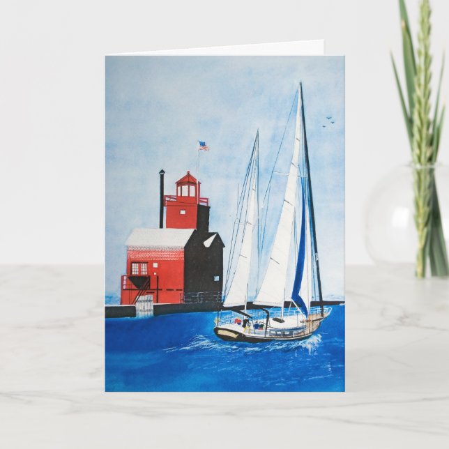 Leaving The Harbour Card (Front)