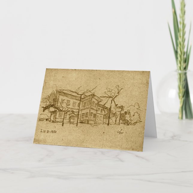 Leaving Yugoslavia:  Topcider Park Card (Front)