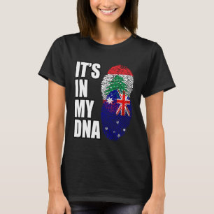 Lebanese And Australian Mix DNA Heritage Flag T-Shirt