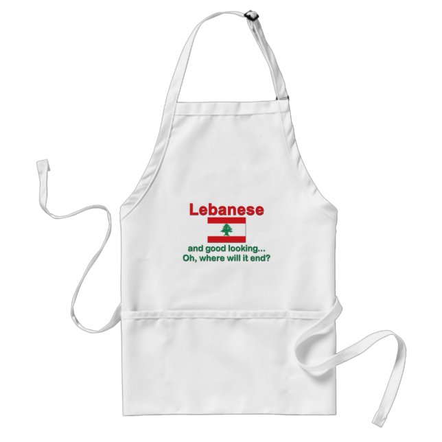 Lebanese and Good Looking Standard Apron (Front)