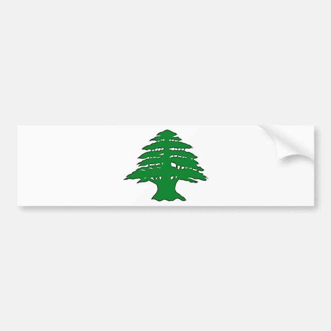 Lebanese Cedar Bumper Sticker (Front)