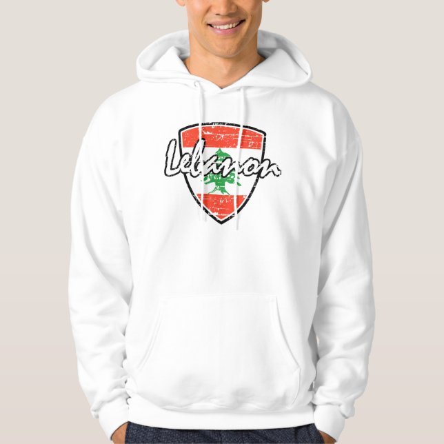 Lebanese flag design hoodie (Front)