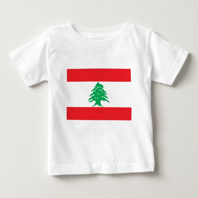 Lebanese Flag - Flag of Lebanon علم لبنان Baby T-Shirt (Front)