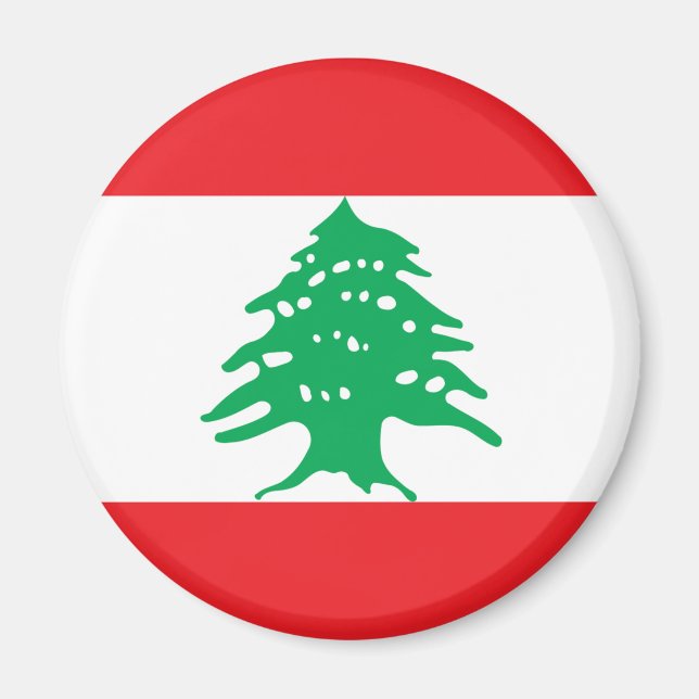 Lebanese Flag - Flag of Lebanon علم لبنان Magnet (Front)