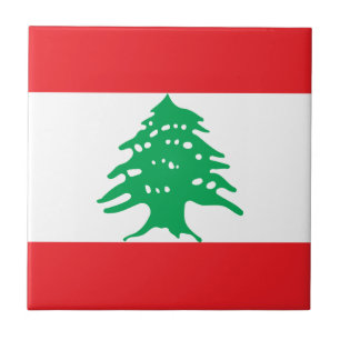Lebanese Flag - Flag of Lebanon علم لبنان Tile
