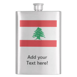 Lebanese Flag Hip Flask