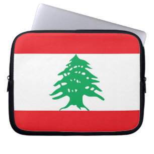 Lebanese Flag Laptop Sleeve