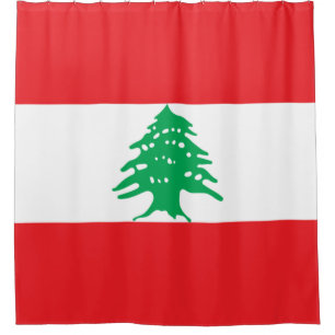 Lebanese Flag (Lebanon Flag) Shower Curtain