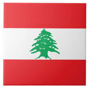 Lebanese Flag (Lebanon Flag) Tile