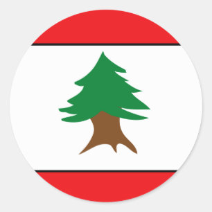 Lebanese Flag T-shirts and Gifts Classic Round Sticker