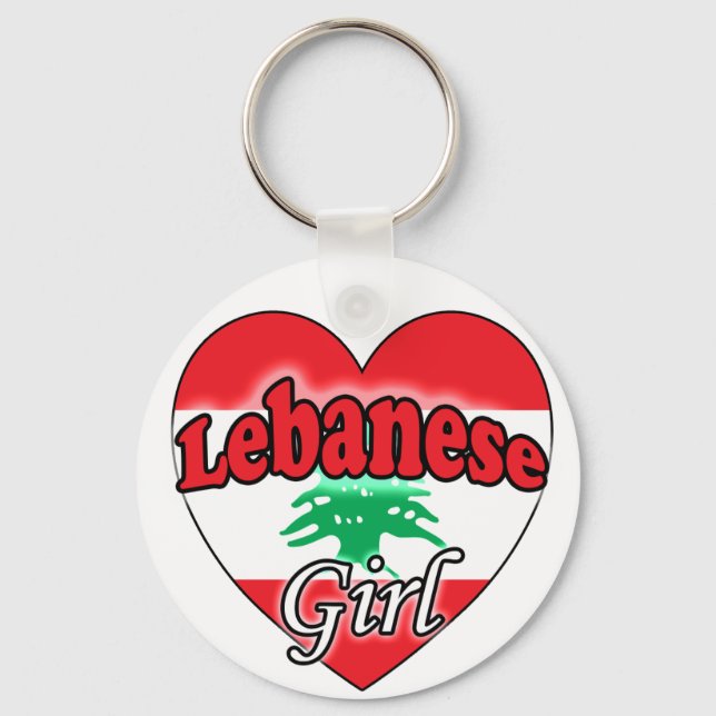 Lebanese Girl Key Ring (Front)