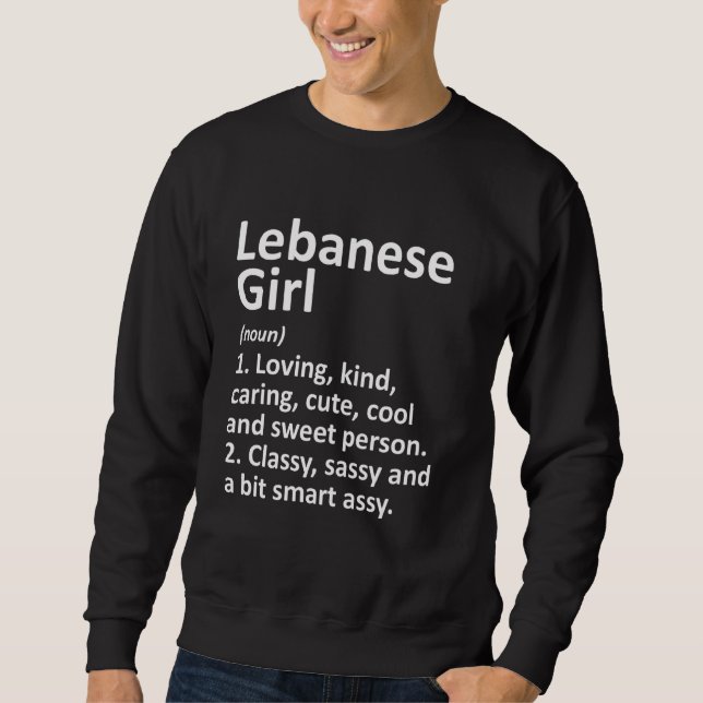 LEBANESE GIRL LEBANON Gift Funny Country Home Root Sweatshirt (Front)