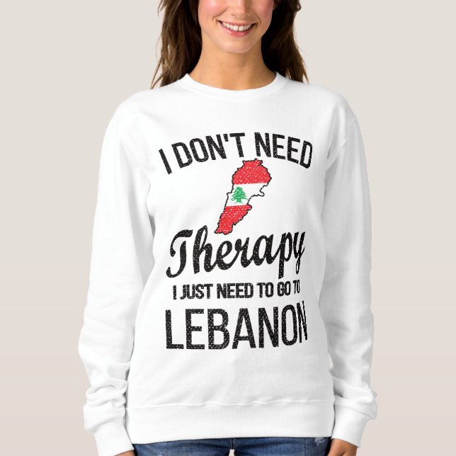 Lebanese Heritage Lebanon Roots Lebanese Flag Sweatshirt (Front)