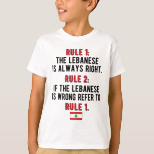 Lebanese Roots Lebanon Flag Lebanese Heritage T-Shirt