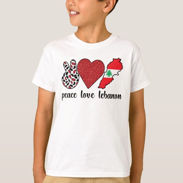 Lebanese Roots Lebanon Flag Lebanese Heritage T-Shirt (Front)