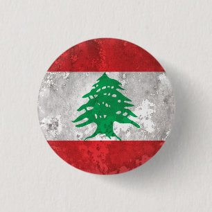 Lebanon 3 Cm Round Badge