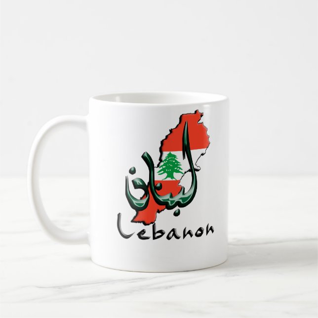 Lebanon 3D bilingual Mug (Left)