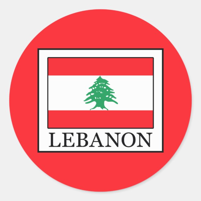 Lebanon Classic Round Sticker (Front)
