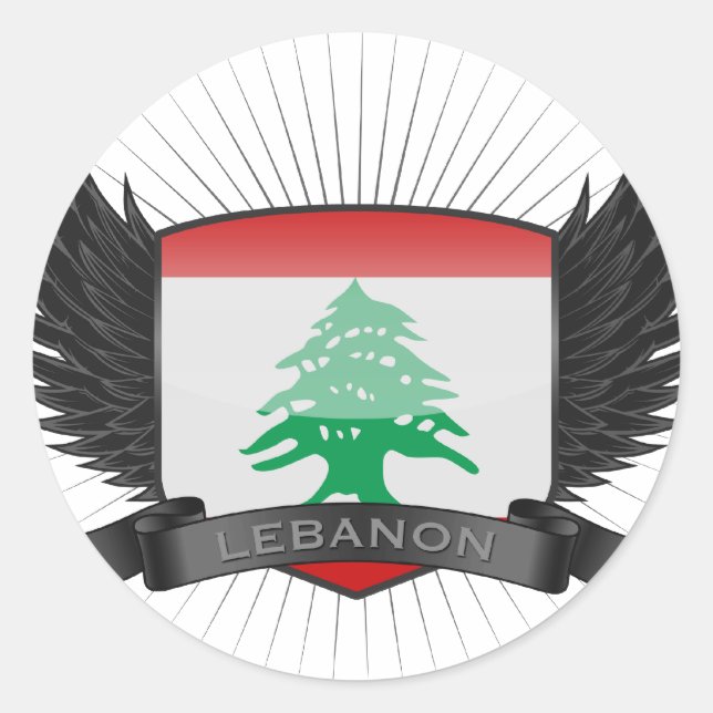 LEBANON CLASSIC ROUND STICKER (Front)