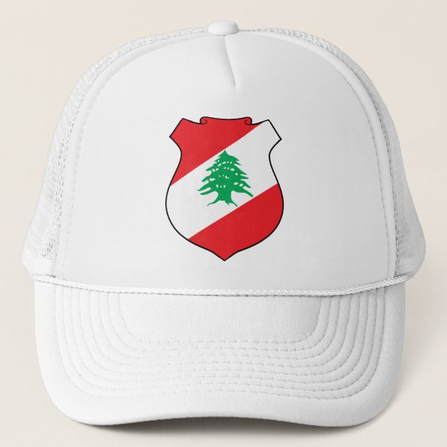 Lebanon Coat of Arms Trucker Hat (Front)