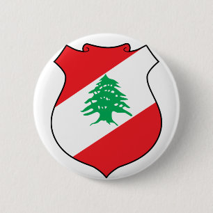 lebanon emblem 6 cm round badge