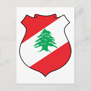 lebanon emblem postcard