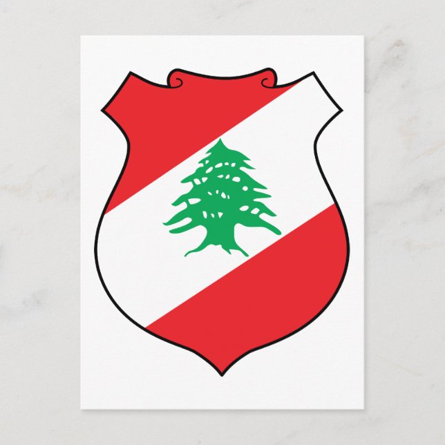 lebanon emblem postcard (Front)