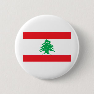 Lebanon Flag 6 Cm Round Badge
