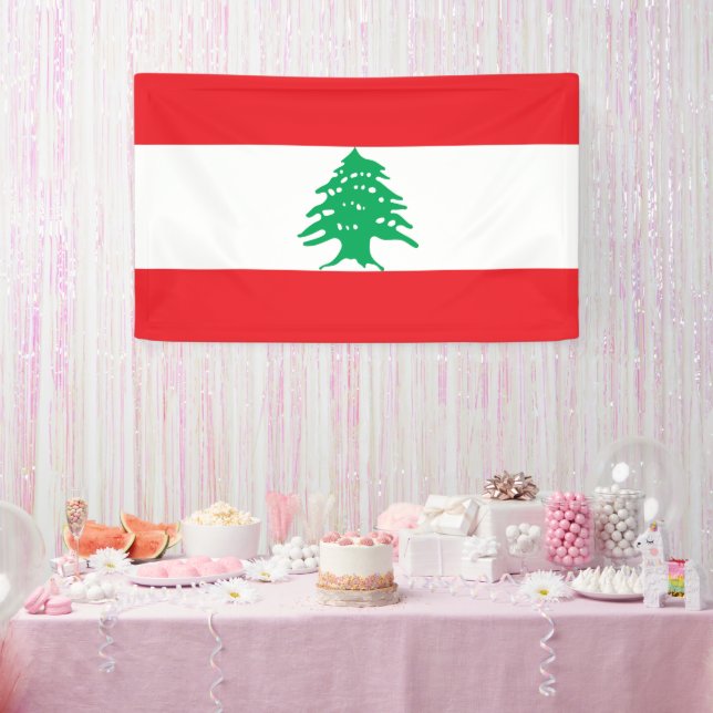 Lebanon flag banner (Party)