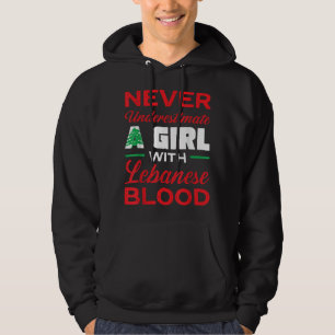 Lebanon Flag Beirut Lobnan Lover Lebanese Girl Wom Hoodie