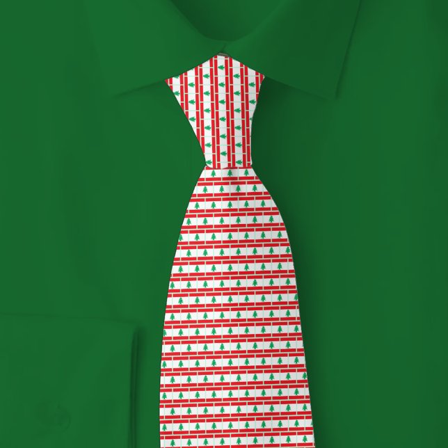 Lebanon Flag Brick Pattern Tie (Creator Uploaded)
