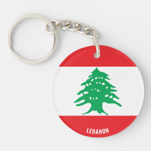 Lebanon Flag Charming Patriotic Key Ring