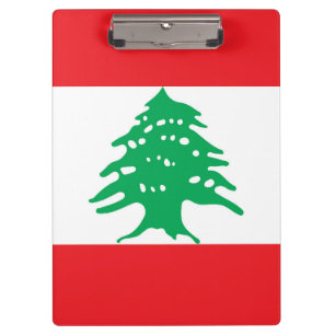 Lebanon flag clipboard