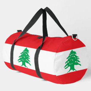 Lebanon flag duffle bag