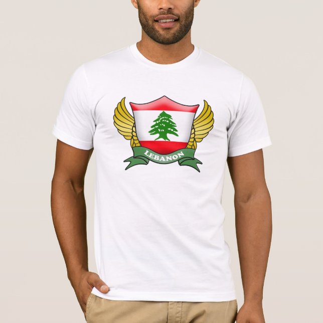 Lebanon Flag Emblem T-Shirt (Front)